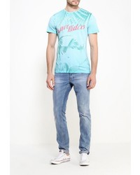 Мужская голубая футболка от Celio