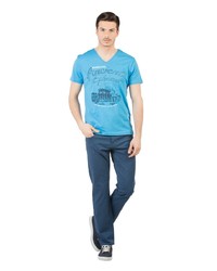 Мужская голубая футболка от Colin's