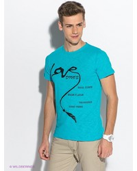 Мужская голубая футболка от D.S