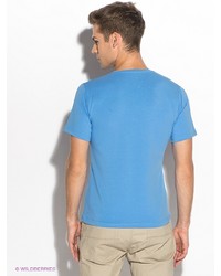 Мужская голубая футболка от D.S