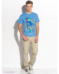 Мужская голубая футболка от D.S