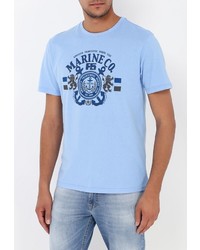 Мужская голубая футболка от F5