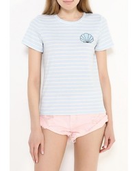 Женская голубая футболка от Glamorous