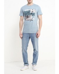 Мужская голубая футболка от Jack &amp; Jones