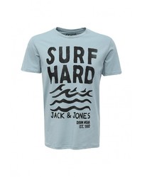 Мужская голубая футболка от Jack &amp; Jones