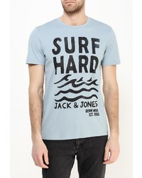 Мужская голубая футболка от Jack &amp; Jones
