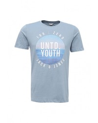 Мужская голубая футболка от Jack &amp; Jones