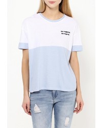 Женская голубая футболка от Jennyfer