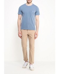 Мужская голубая футболка от Levi's