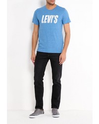 Мужская голубая футболка от Levi's