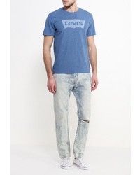 Мужская голубая футболка от Levi's