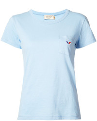Женская голубая футболка от MAISON KITSUNE