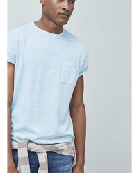 Мужская голубая футболка от Mango Man