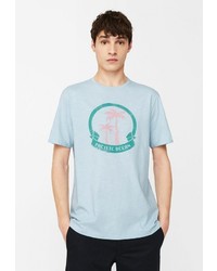 Мужская голубая футболка от Mango Man