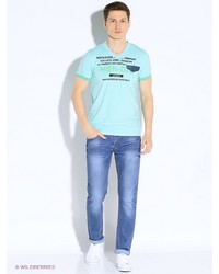 Мужская голубая футболка от Marco Masini