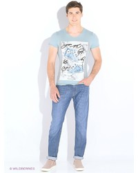 Мужская голубая футболка от Marco Masini