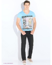 Мужская голубая футболка от Marco Masini