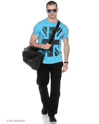 Мужская голубая футболка от Merc