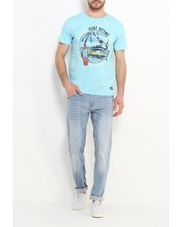 Мужская голубая футболка от Mezaguz