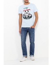 Мужская голубая футболка от Mezaguz