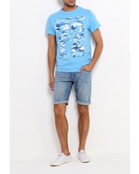 Мужская голубая футболка от Mezaguz