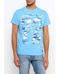 Мужская голубая футболка от Mezaguz