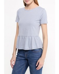 Женская голубая футболка от Miss Selfridge