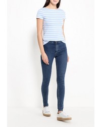 Женская голубая футболка от Modis