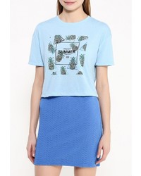 Женская голубая футболка от Modis