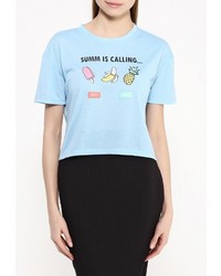 Женская голубая футболка от Modis