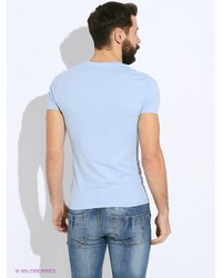 Мужская голубая футболка от Oodji
