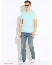 Мужская голубая футболка от Oodji