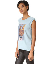 Женская голубая футболка от Pam & Gela