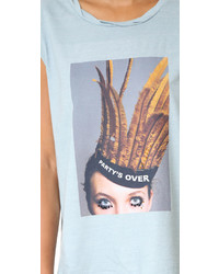 Женская голубая футболка от Pam & Gela