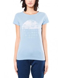 Женская голубая футболка от Q/S designed by