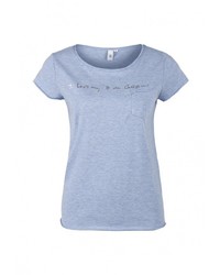 Женская голубая футболка от Q/S designed by