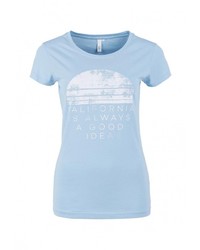 Женская голубая футболка от Q/S designed by