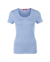Женская голубая футболка от s.Oliver
