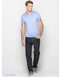 Мужская голубая футболка от Selected