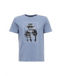 Мужская голубая футболка от Tom Farr