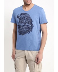 Мужская голубая футболка от Tom Tailor