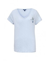 Женская голубая футболка от Tom Tailor