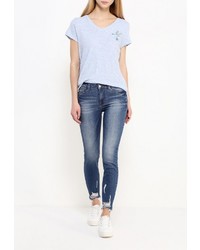 Женская голубая футболка от Tom Tailor