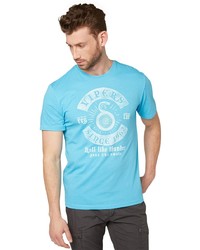 Мужская голубая футболка от Tom Tailor