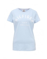 Женская голубая футболка от Tommy Hilfiger Denim