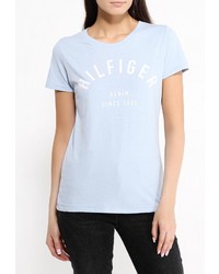 Женская голубая футболка от Tommy Hilfiger Denim
