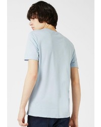 Мужская голубая футболка от Topman