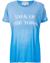 Женская голубая футболка от Wildfox Couture