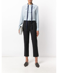 Голубая шелковая блузка от Joseph