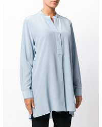 Женская голубая шелковая рубашка от Joseph